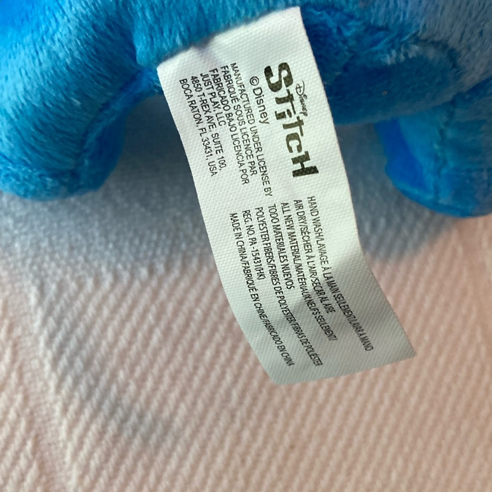 Disney Stitch Plush Toy Blue and Red New - Picture 4 of 5